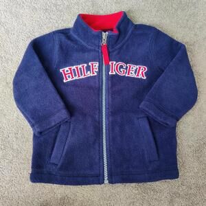 Tommy Hilfiger Unisex Baby Size 12 Months Navy Fleece Thick Sweatshirt